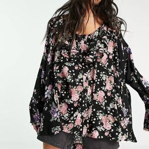 Free People Loretta Womens Floral Printed Tunic in Dark Combo
Small